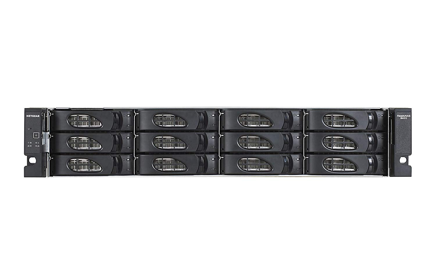 Netgear ReadyNAS 4312x Insight Managed Smart Cloud Network Storage, 12-bay, 2 x 10Gb SFP+, 16GB, 2 USB, RJ-45 - RR4312X0-10000S