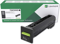 Lexmark Black Extra High Yield Return Program Toner Cartridge, 33000 Pages Yield - 72K1XK0
