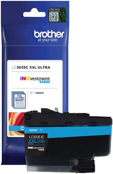Brother INKvestment Tank Ultra High-yield Cyan Ink Cartridge, 5000 Pages - LC3035C