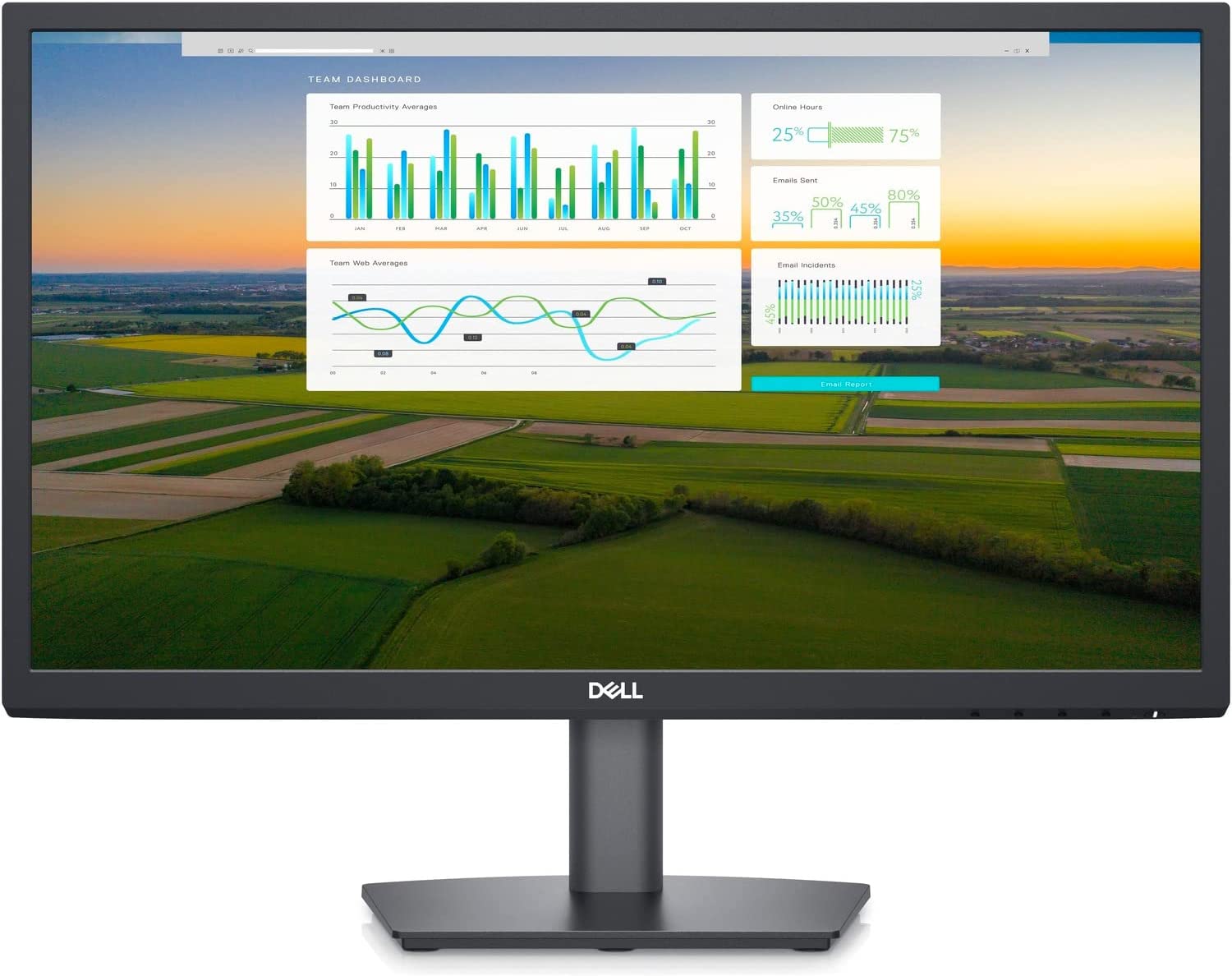 Dell E2222H 21.45" FHD LED Monitor, 16:9, 5MS, 3000:1-Contrast - DELL-E2222H