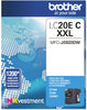 Brother Genuine INKvestment Super High-Yield Cyan Ink Cartridge, 1200 Pages - LC20EC