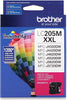 Brother Genuine Super High-Yield Magenta Ink Cartridge, 1200 Pages - LC205M