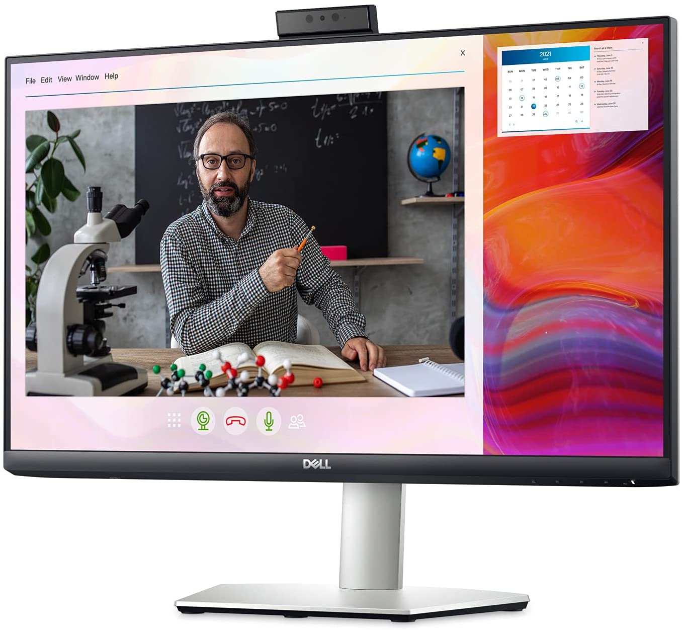 Dell 23.8" FHD Video Conferencing Monitor, 16:9, 4MS, 1000:1-Contrast - S2422HZ (Refurbished)