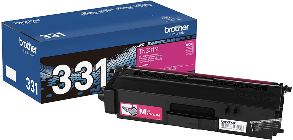 Brother Genuine Standard-yield Magenta Toner Cartridge, 1500 Pages - TN331M
