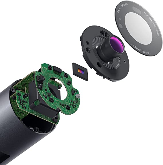 Dell UltraSharp Webcam WB7022, HDR 4K, Video Camera for Notebook/Computer - WB7022-DDAO