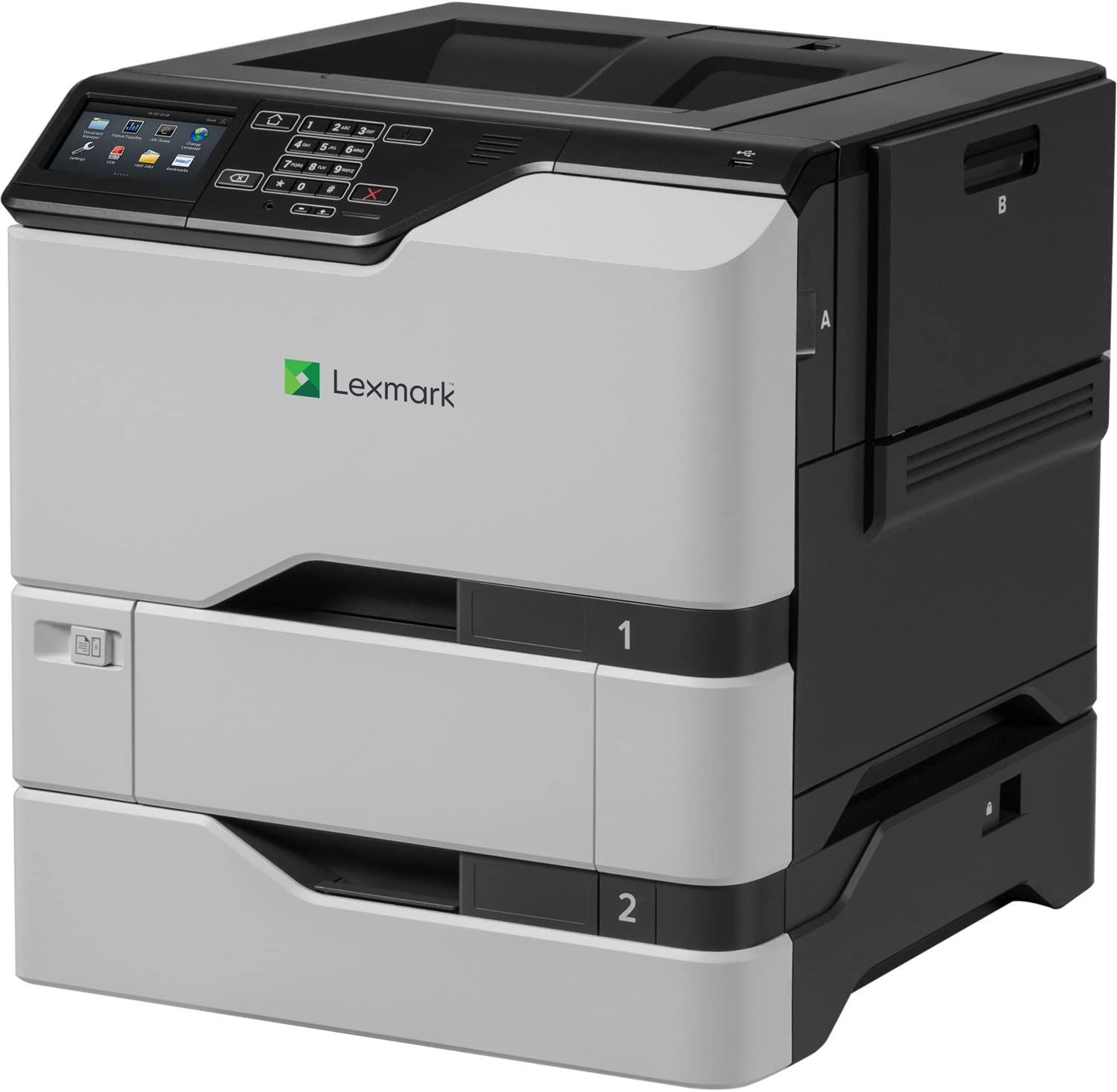 Lexmark CS720dte Color Laser Printer, 40 ppm, Integrated Duplex, Ethernet, USB - 40C9101