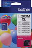 Brother Genuine High-Yield Magenta Ink Cartridge, 550 Pages - LC203M