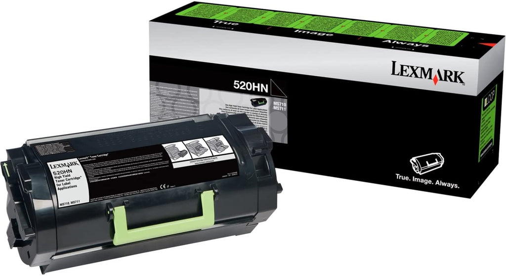 Lexmark 520HN Corporate Label Toner Cartridge, 25K Pages, Black - 52D0H0N