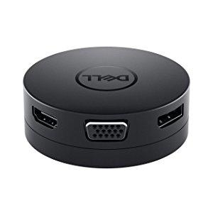 Dell USB-C Mobile Adapter, HDMI, VGA, RJ-45, DisplayPort, USB-A - Dell-DA300