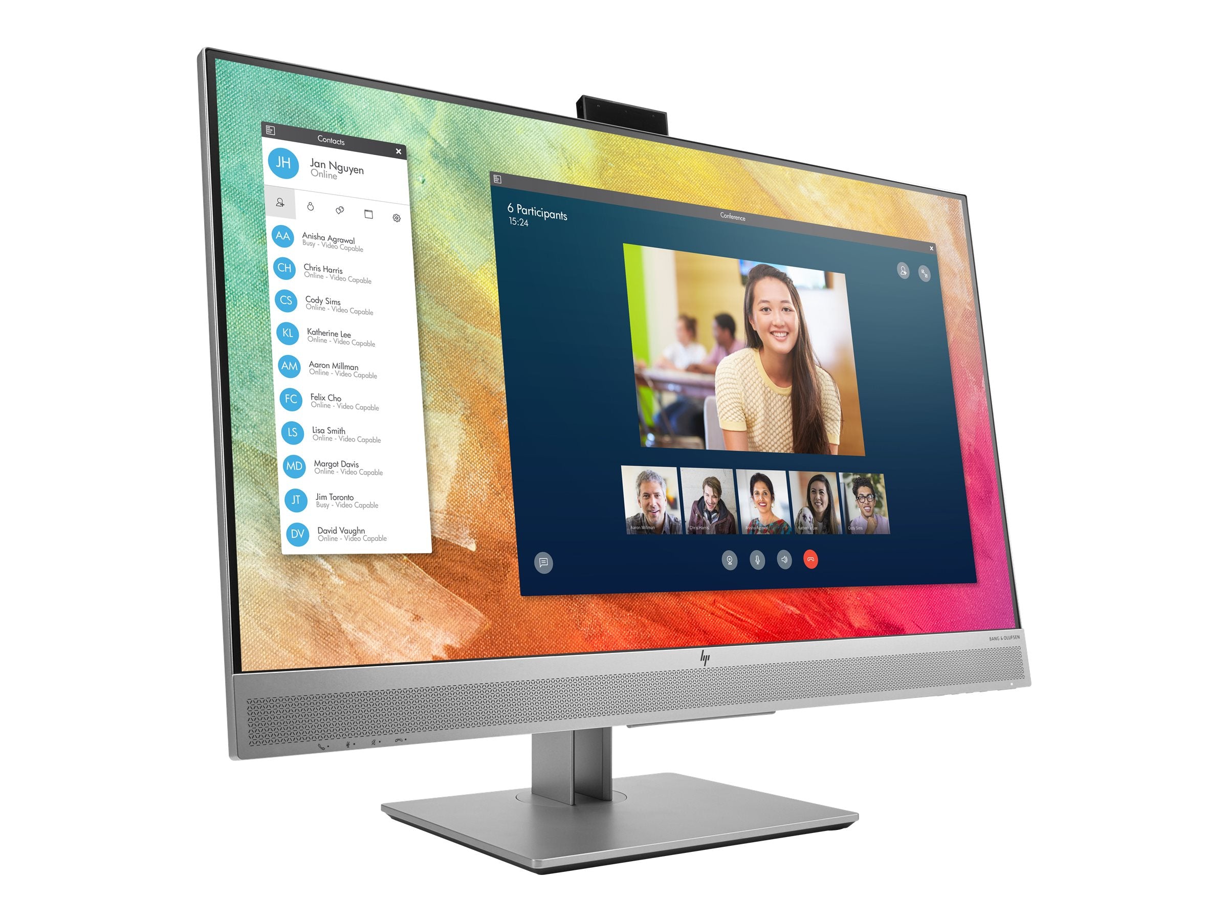 HP EliteDisplay E273m 27" FHD LED Monitor, 16:9, 5MS, 5M:1-Contrast - 1FH51A8#ABA