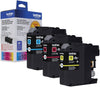 Brother Genuine Standard-Yield 3 Pack Color Ink Cartridges, C/M/Y, 300 Pages - LC1013PKS