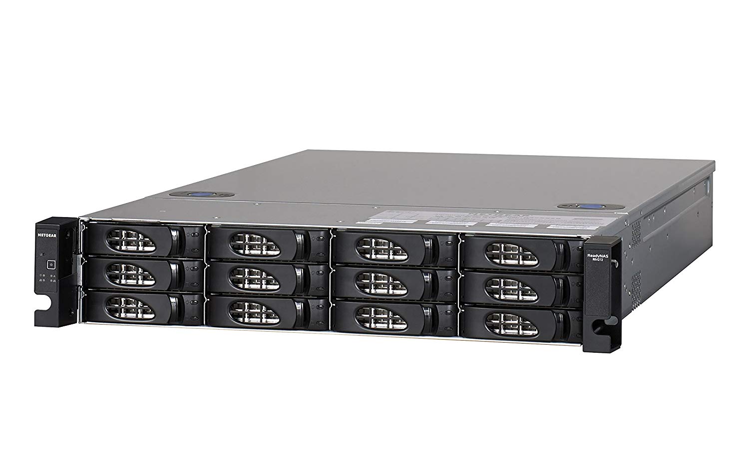 Netgear ReadyNAS 4312x Insight Managed Smart Cloud Network Storage, 12-bay, 2 x 10Gb SFP+, 16GB, 2 USB, RJ-45 - RR4312X0-10000S