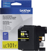 Brother Genuine Standard-Yield Yellow Ink Cartridge, 300 Pages - LC101Y