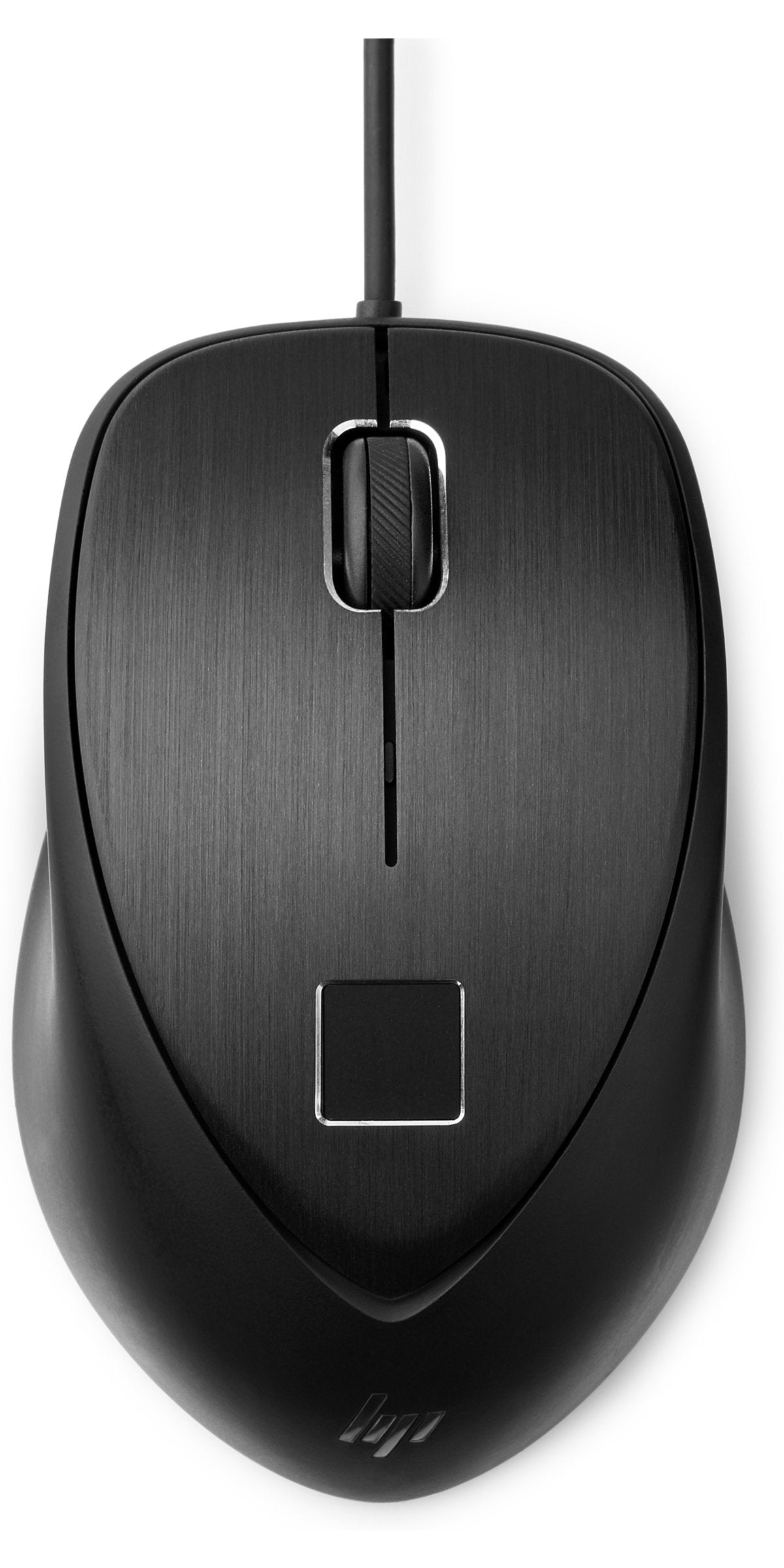 HP USB Fingerprint Mouse, 1600dpi, 3 Buttons, Scroll Wheel, Wired - 4TS44UT#ABA
