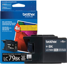Brother Genuine Super High Yield (XXL) Black Ink Cartridge, 2400 Pages - LC79BK