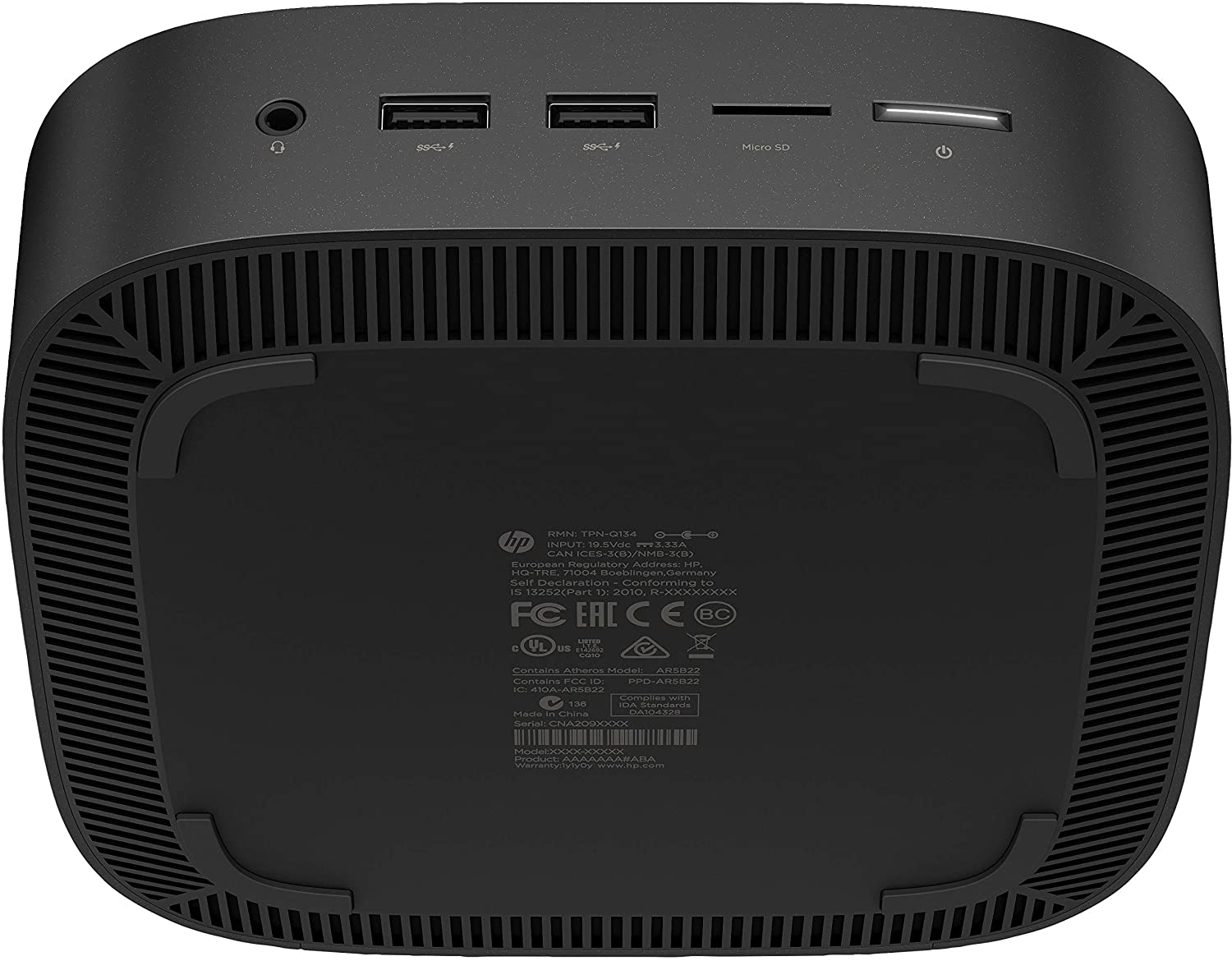 HP Chromebox Enterprise G2 Mini Desktop, Intel i7-7600U, 2.80GHz, 16GB RAM, 64GB SSD, Chrome OS - 9XA14UT#ABA (Certified Refurbished)