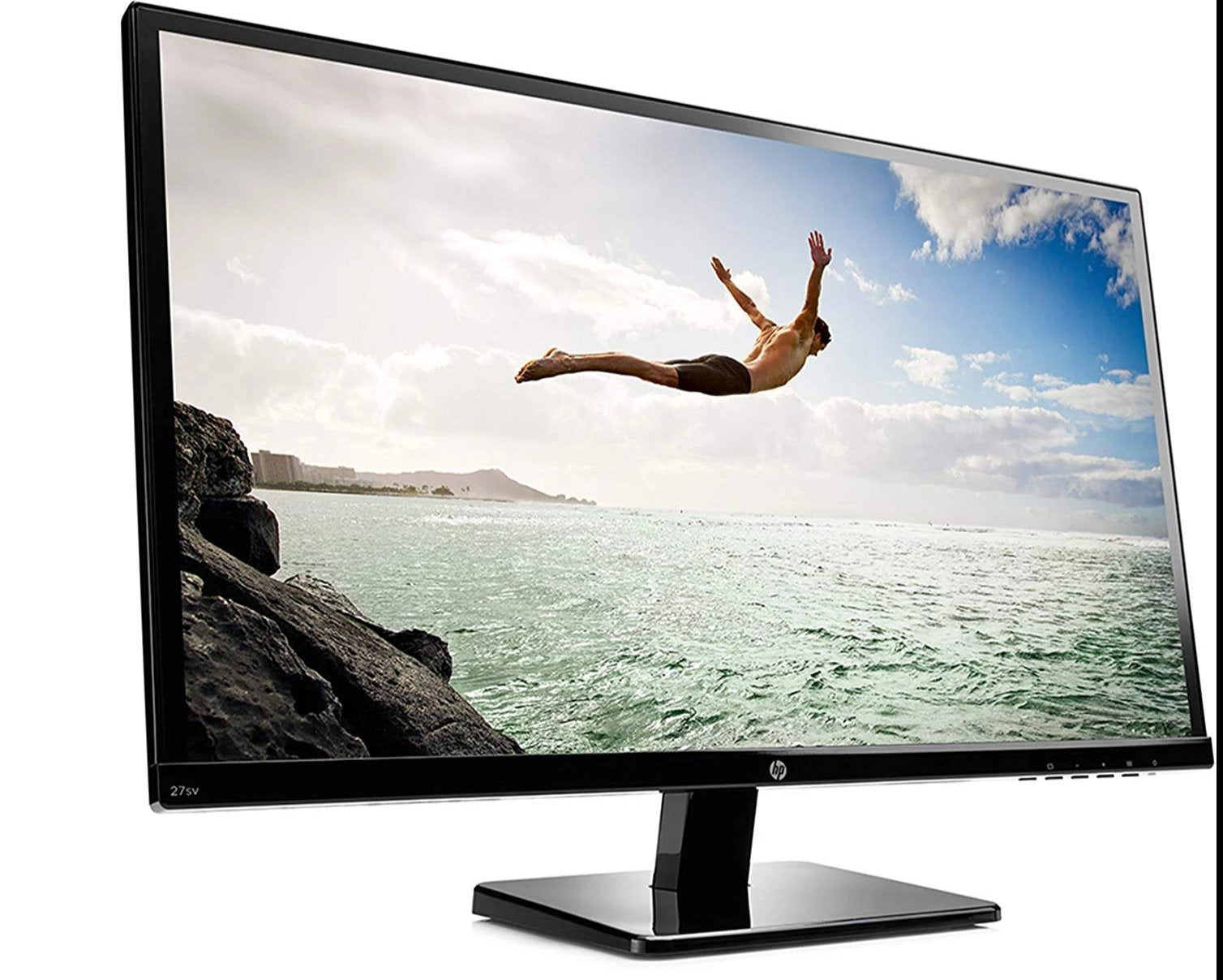 HP 27sv 27" Full HD LED LCD Monitor, 7ms, 16:9, 10M:1-Contrast - M4B77A9#ABA