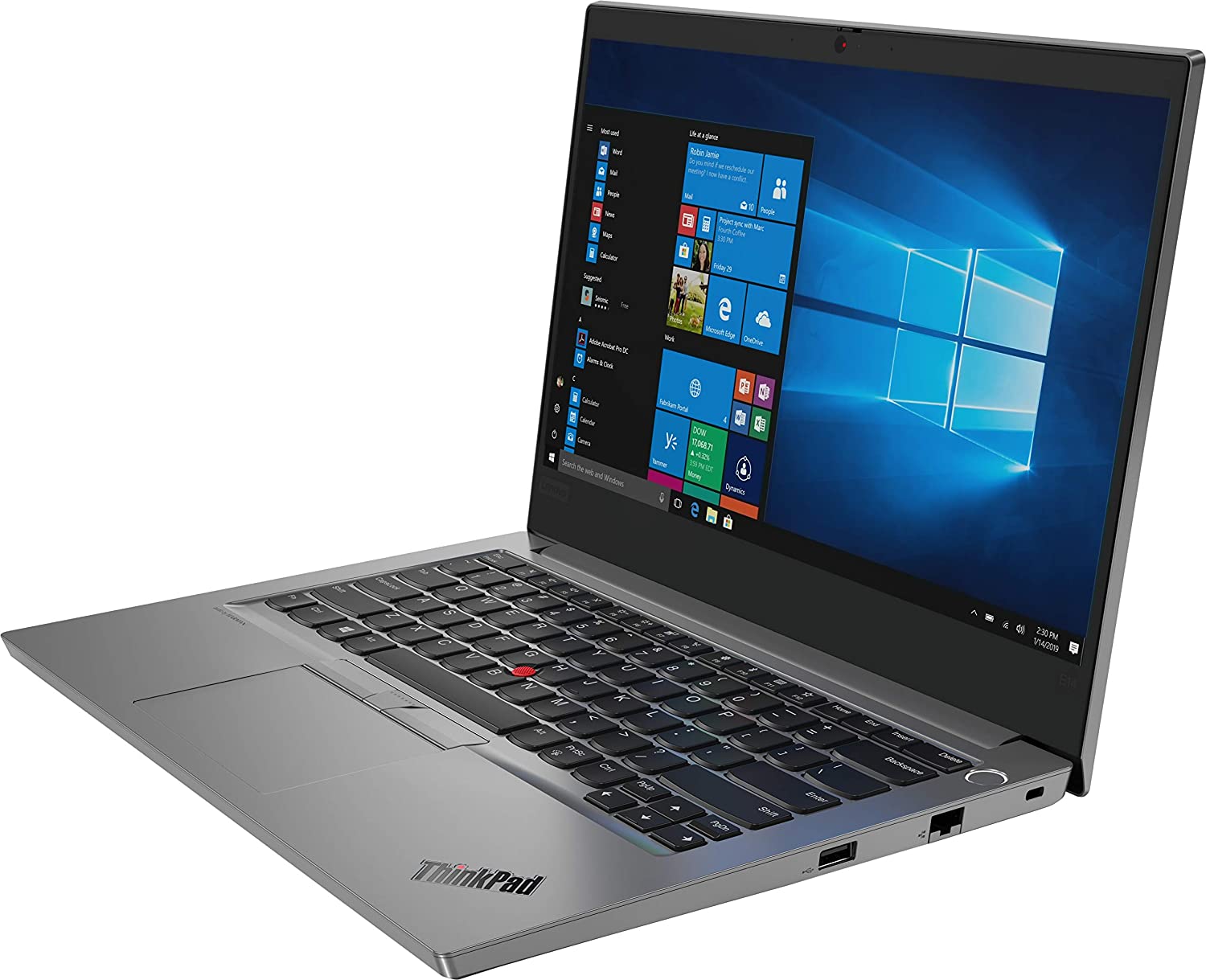 Lenovo ThinkPad E14 14" FHD Notebook, Intel i7-10510U, 1.80GHz, 8GB RAM, 256GB SSD, Win10P - 20RA0053US