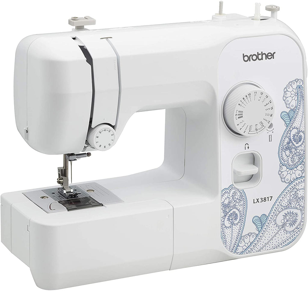 Brother LX3817 17-Stitch Full-size Electric Sewing Machine, LED, White