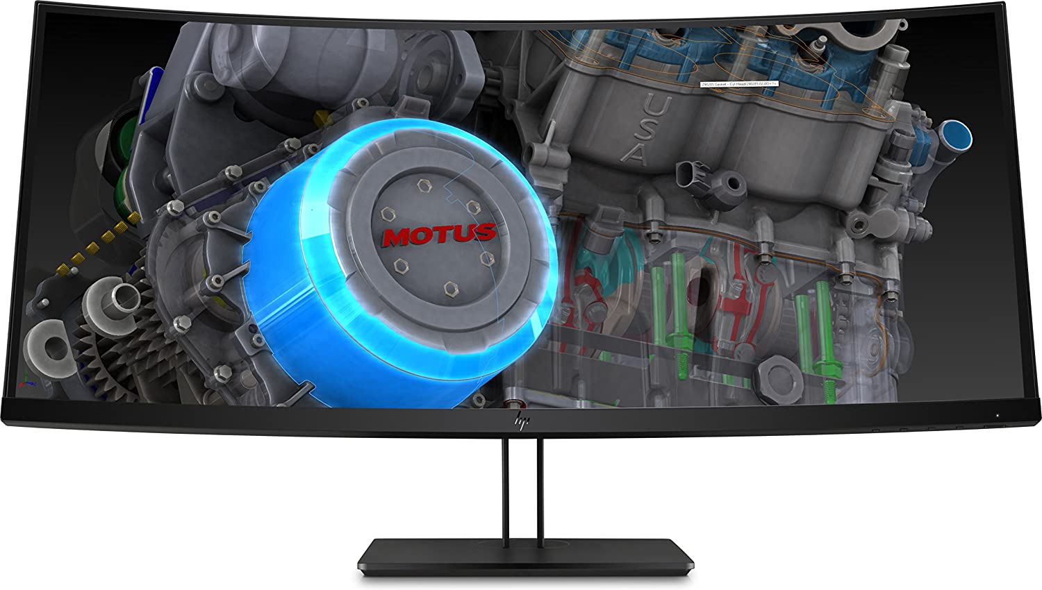 HP Z38c 37.5" UWQHD+ Curved Monitor, 21:9, 14MS, 5M:1-Contrast - Z4W65A8#ABA