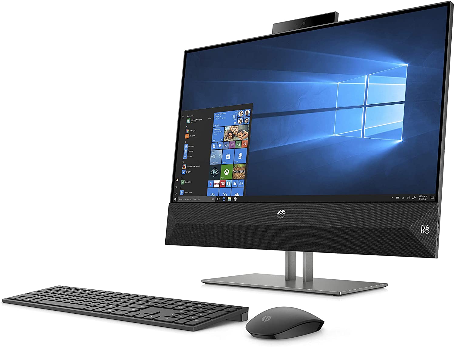 HP Pavilion 24-xa0159 23.8" FHD All-in-One PC, Intel i7-9700T, 2.0GHz, 8GB RAM, 256GB SSD, 1TB HDD, W10H - 4NN73AA#ABL (Certified Refurbished)