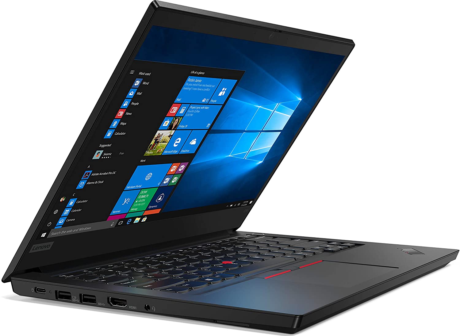 Lenovo ThinkPad E14 14" FHD Notebook, Intel i7-10510U, 1.80GHz, 8GB RAM, 256GB SSD, Win10P - 20RA0053US