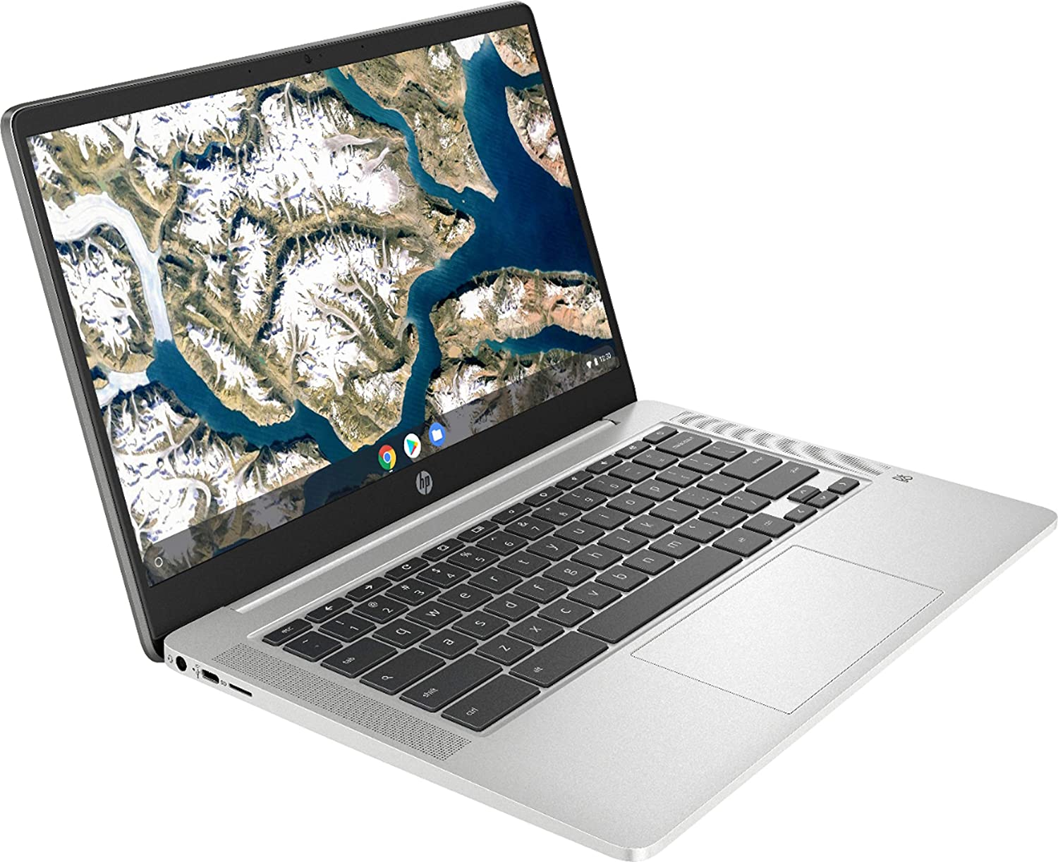 HP 14a-na0010nr 14" HD Chromebook, Intel Celeron N4000, 1.10GHz, 4GB RAM, 32GB eMMC, Chrome OS - 9LL49UA#ABA