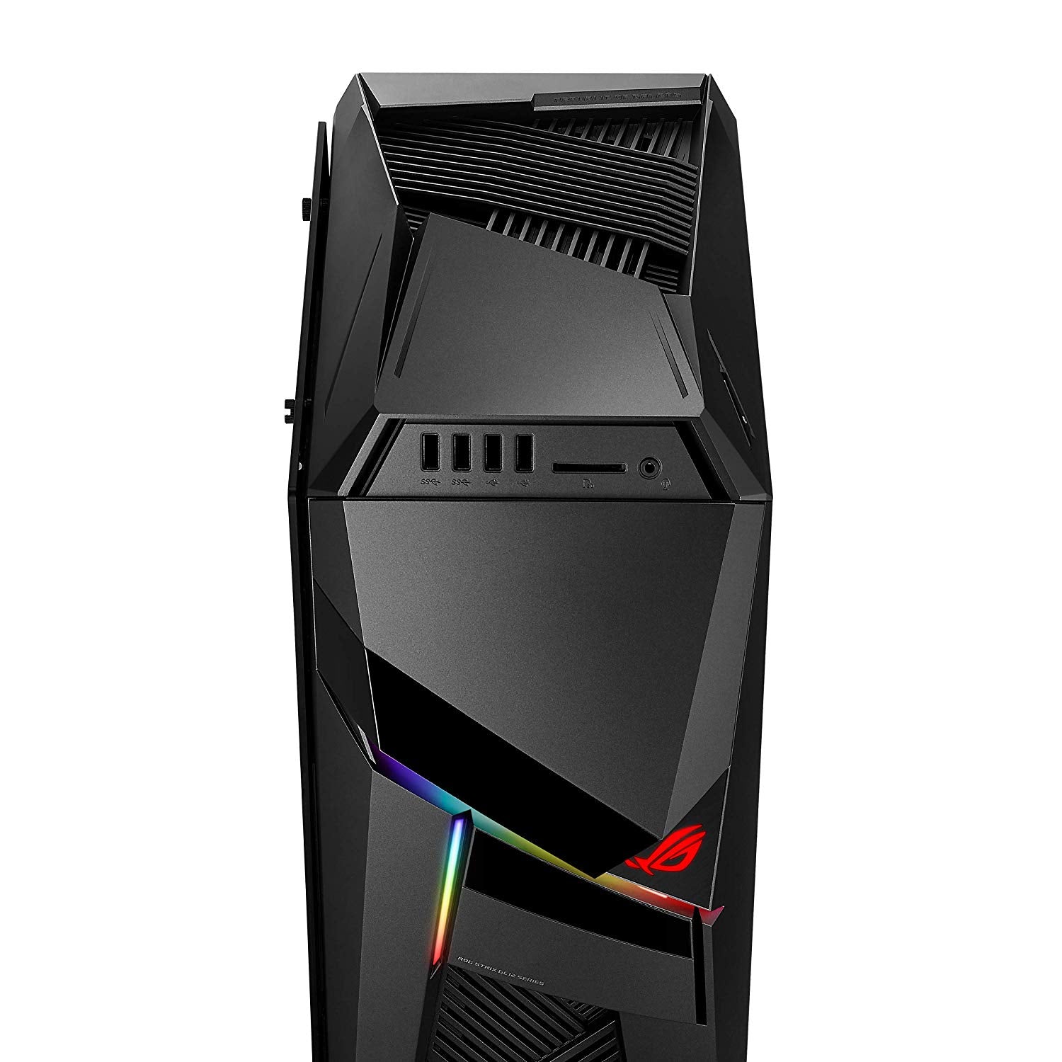 Asus ROG Strix GL12CX-DS771 Tower Gaming Desktop Computer, Intel Core i7-9700K, 3.60GHz, 16GB RAM, 1TB HDD + 512GB SSD, Windows 10 64-Bit - 90PD02P1-M02780