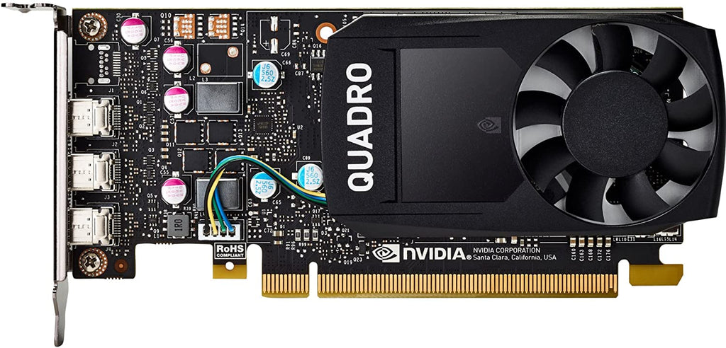 HP NVIDIA Quadro P400 2GB Graphics Card, PCIe 3.0 x16, Mini DisplayPort - 1ME43AT