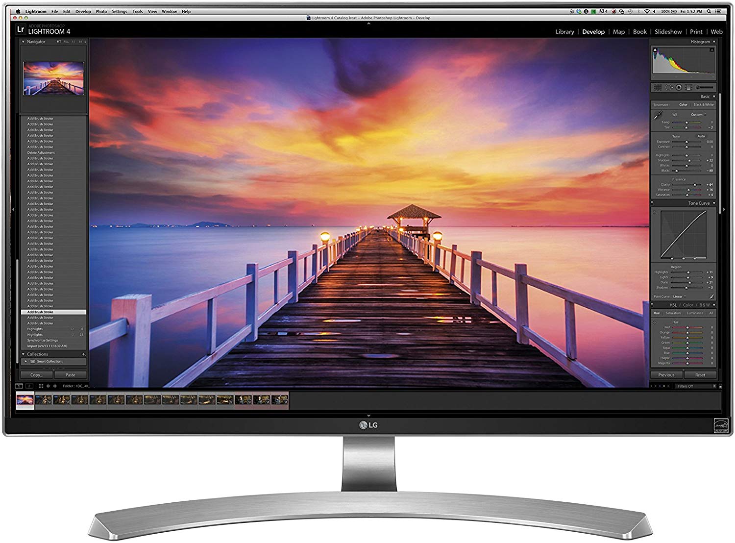 LG 27" Class 4K UHD LED LCD Monitor, 16:9, 5 ms, 5M:1-Contrast - 27UD88-W