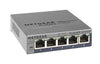 Netgear ProSafe Plus 5-Port Gigabit Unmanaged Ethernet Switch, 5 x RJ-45 Ports, Wall Mountable - GS105E-200NAS