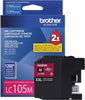 Brother Genuine Super High-Yield Magenta Ink Cartridge, 1200 Pages - LC105M