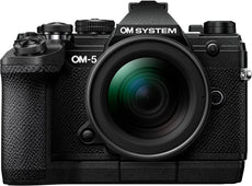 Olympus OM SYSTEM OM-5 Mirrorless Digital Camera with 12-45mm f/4.0 PRO Lens, Black - V210022BU000