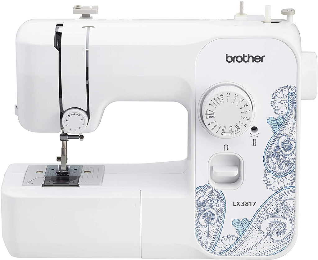 Brother LX3817 17-Stitch Full-size Electric Sewing Machine, LED, White - RLX3817 (Certified Refurbished)
