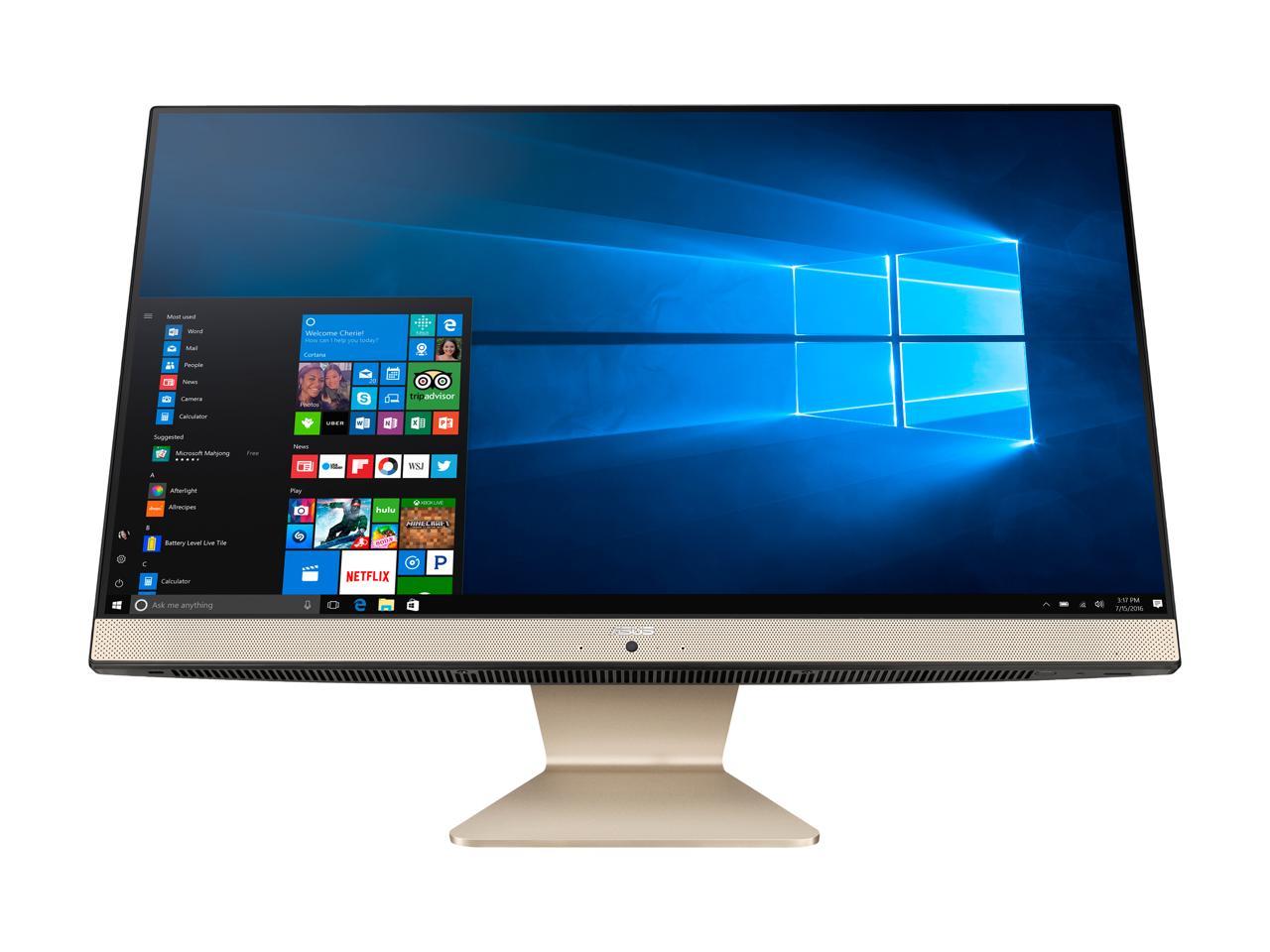 Asus Vivo V241FA-DS501T 23.8" Full HD (Touchscreen) All-in-One PC, Intel Core i5-8265U, 1.60GHz, 8GB RAM, 1TB HDD + 128GB SSD, Windows 10 Home 64-bit - 90PT0292-M00730
