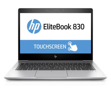 HP EliteBook 830-G5 13.3" FHD (Touch) UltraThin Notebook, Intel i5-8250U, 1.60G, 16GB RAM, 256GB SSD, Win10P - 9JR23U8#ABA