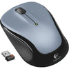 Logitech M325 Laser Wireless Mouse, Optical, RF Wireless, USB, 1000 DPI, Silver-  910-002651