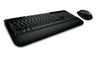 Microsoft Wireless Desktop 2000 Keyboard and Mouse Combo, 2.4GHz, USB, Black - M7J-00001