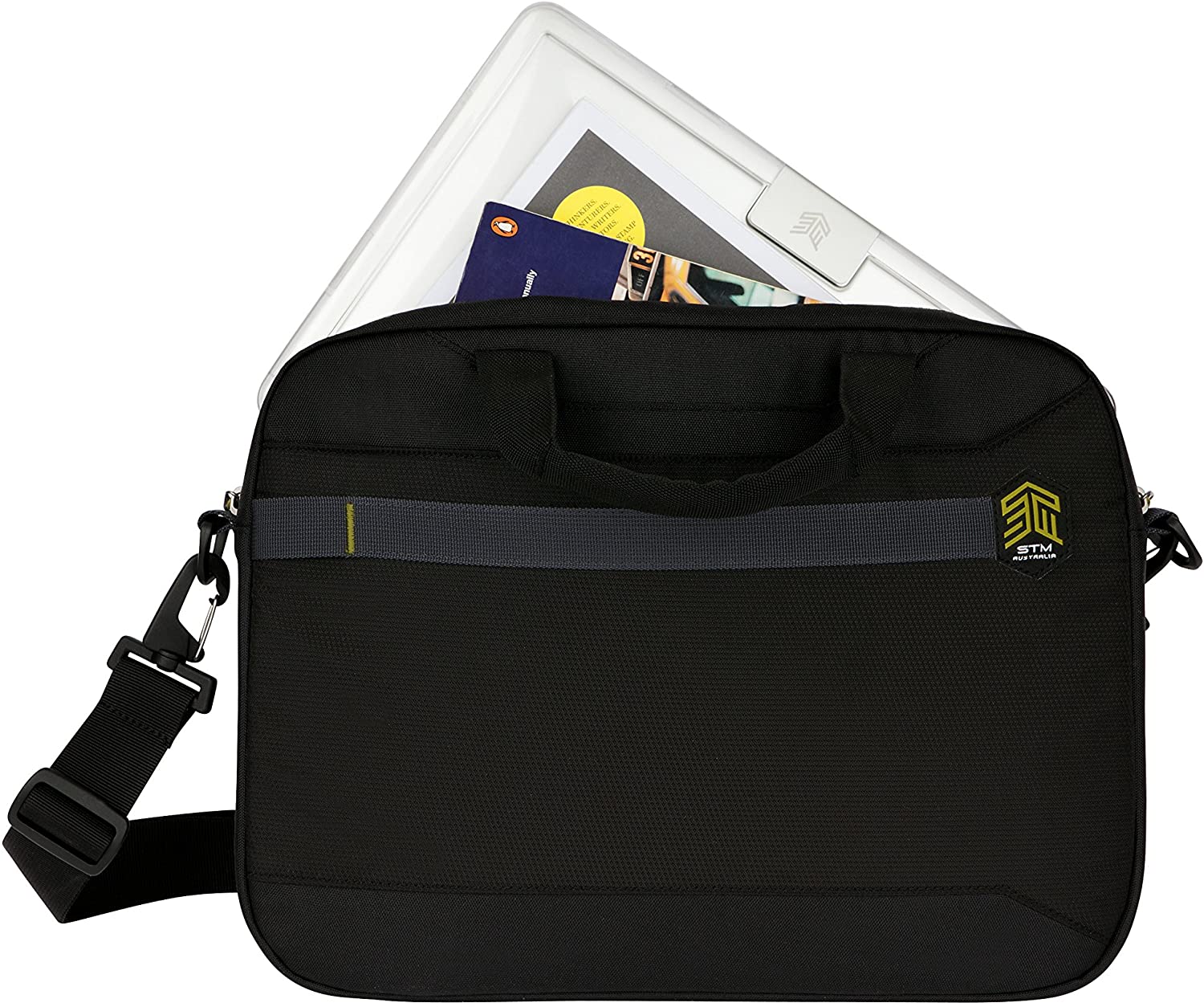 STM Goods Chapter Laptop Brief Case for 13" Laptop, Black - stm-117-169M-01