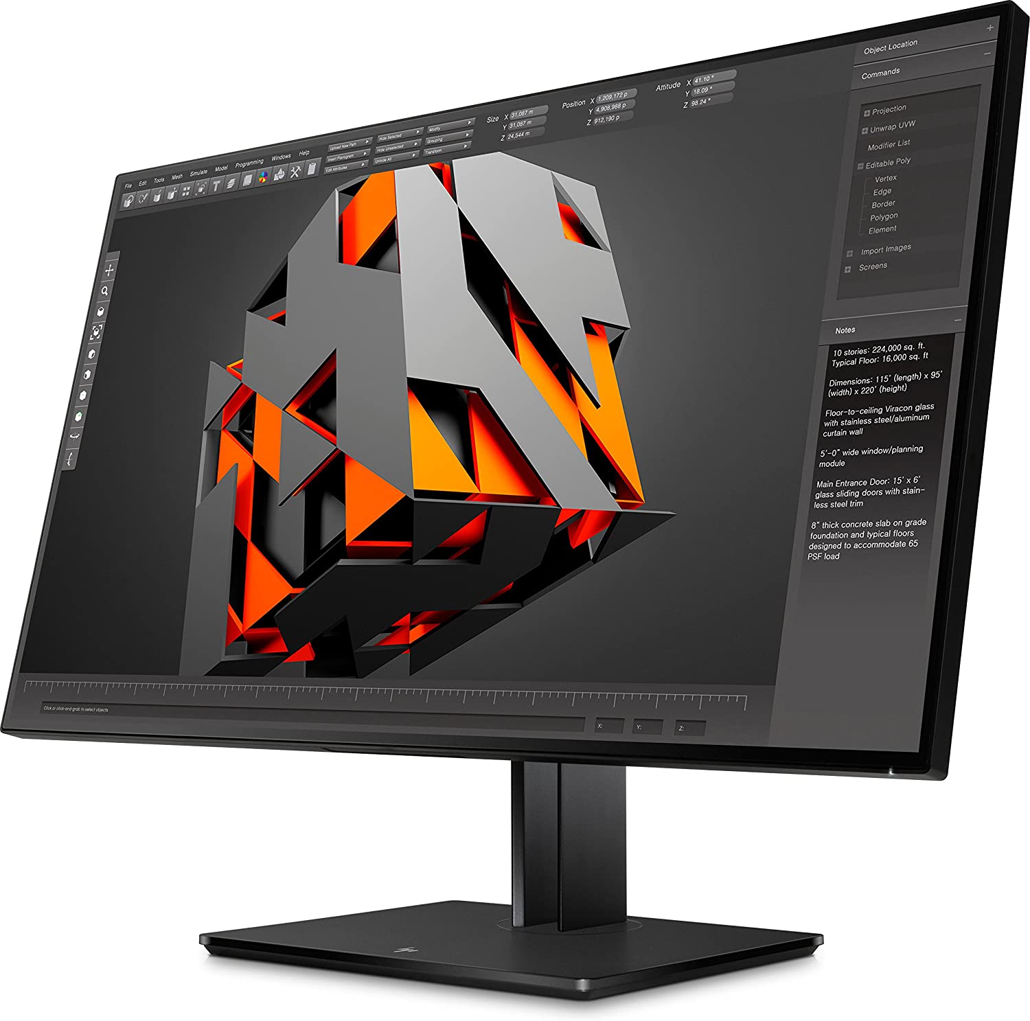 HP Business Z32 31.5" 4K UHD LED LCD Monitor, 16:9, 14MS, 5M:1-Contrast - 1AA81A8#ABA