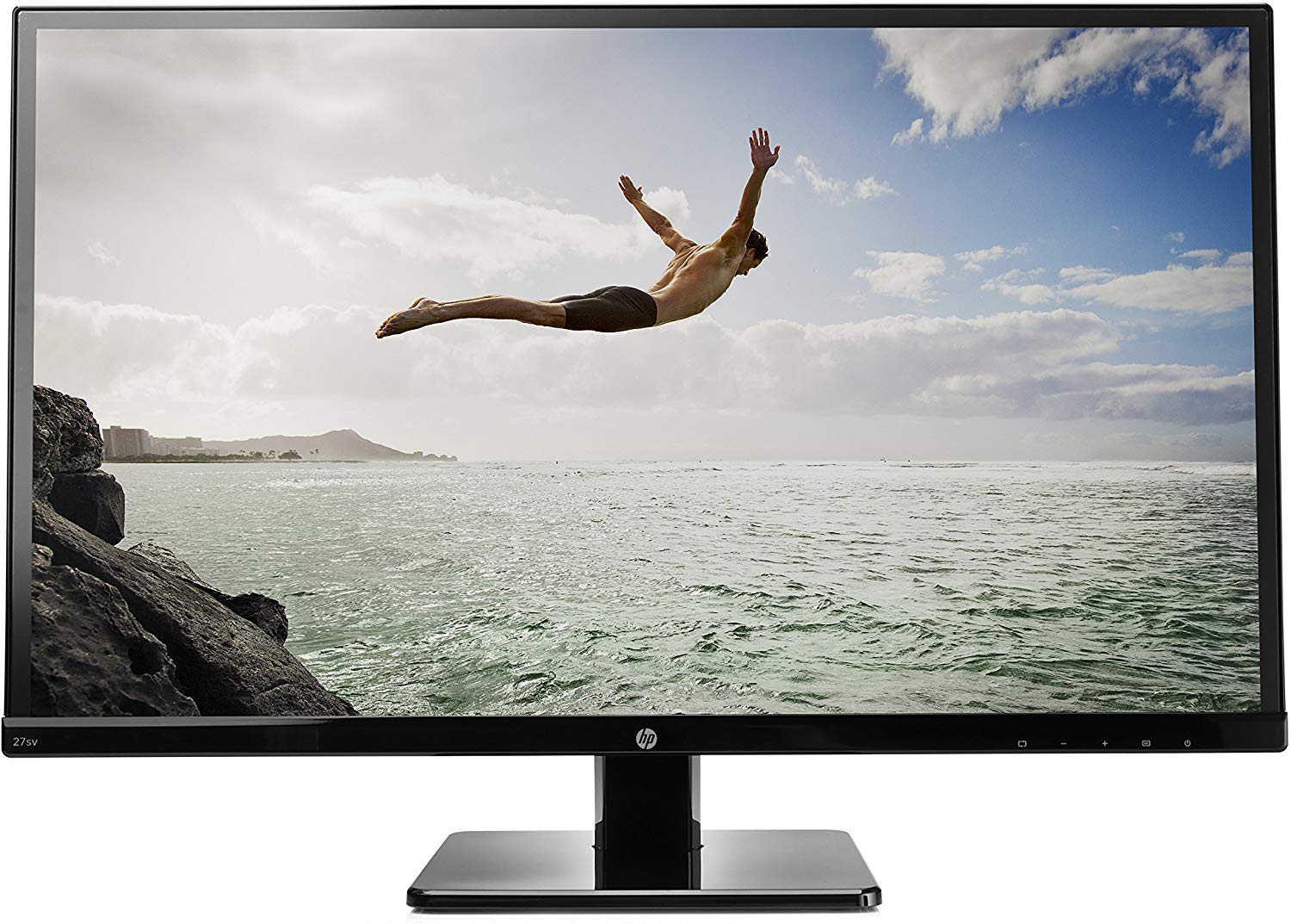 HP 27sv 27" Full HD LED LCD Monitor, 7ms, 16:9, 10M:1-Contrast - M4B77A9#ABA