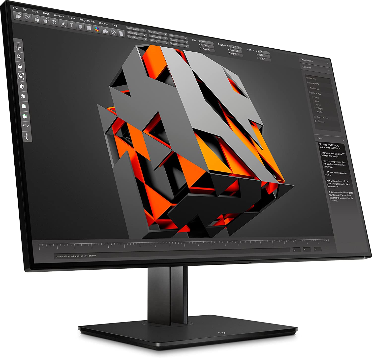 HP Business Z32 31.5" 4K UHD LED LCD Monitor, 16:9, 14MS, 5M:1-Contrast - 1AA81A8#ABA