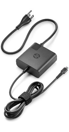 HP 65W USB-C Power Adapter, AC Adapter for Notebooks - 1HE08UT#ABA