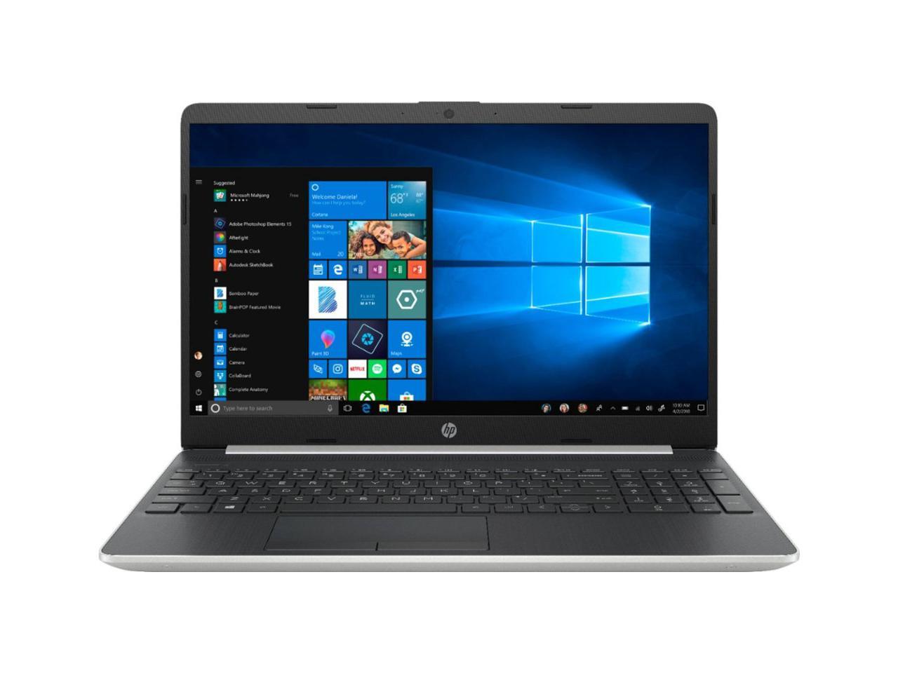HP 15-dw0043dx 15.6" HD (Touchscreen) Notebook, Intel Core i5-8265U, 1.60GHz, 8GB RAM, 128GB SSD, Windows 10 Home S-Mode - 5VR72UA#ABA (Certified Refurbished)