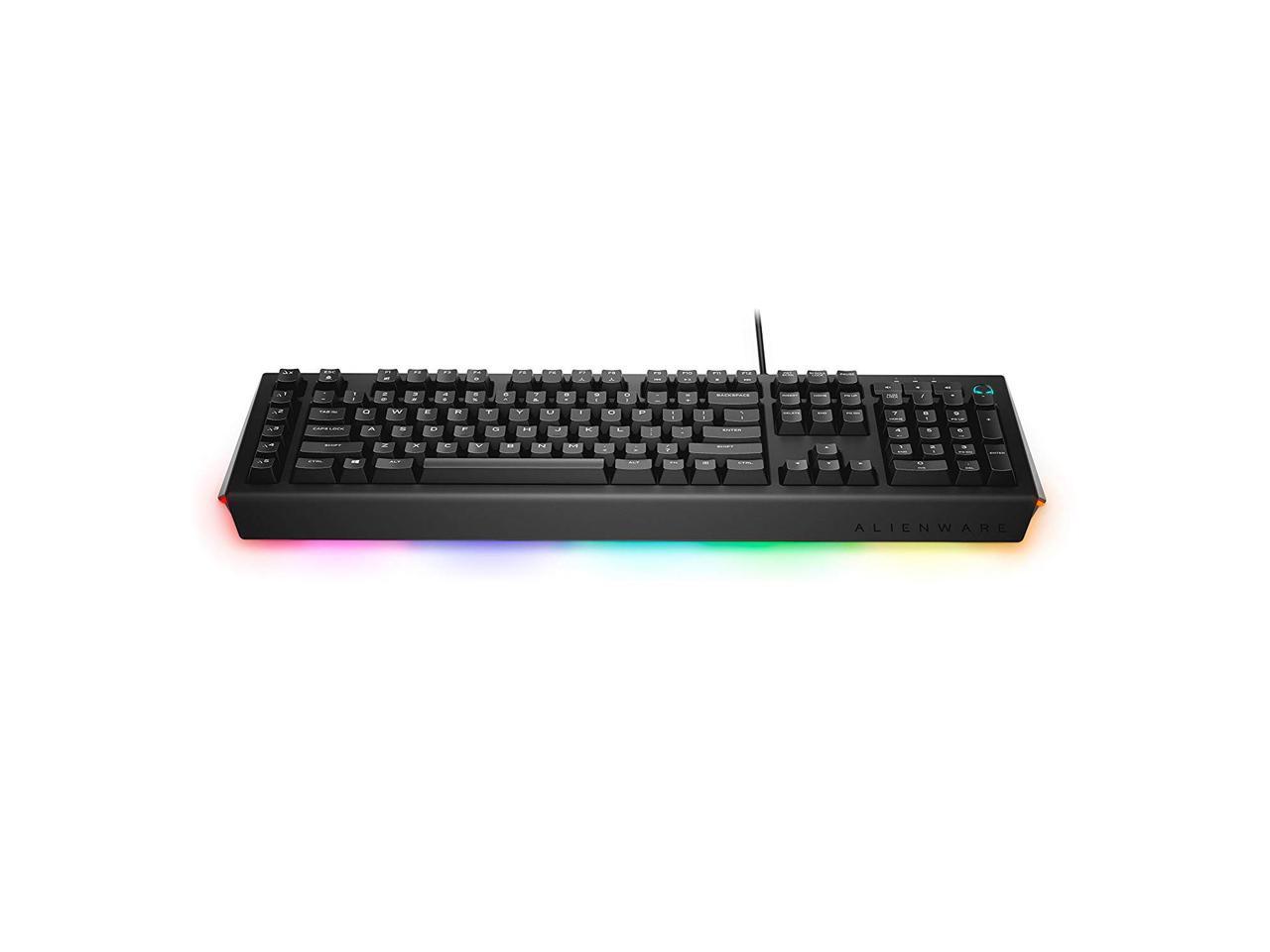 Dell Alienware AW568 Advanced Gaming Keyboard, USB, Numeric Keypad, Black- AW568-BK-US