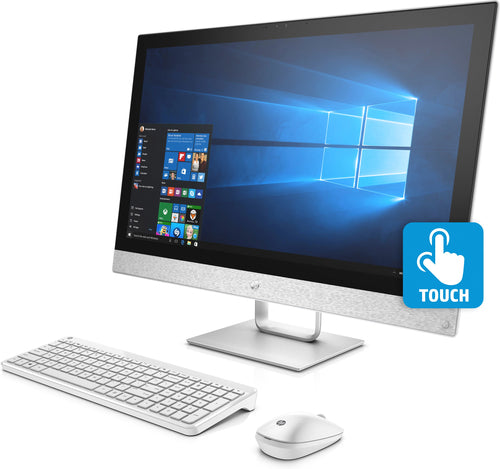 HP Pavilion 27-r039 All-in-One Computer, 27" FHD (Touchscreen) Display, Intel Core i5, 2.40GHz, 8GB RAM, 1TB HDD + 16 GB SSD, Windows 10 Home 64-Bit- 2HJ57AA#ABL