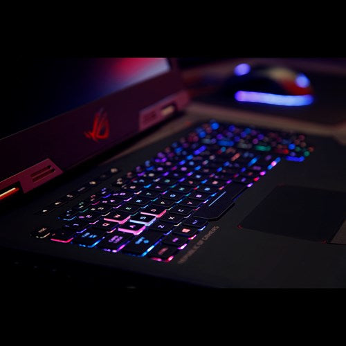 Asus ROG G703GX-XS71 17.3" Full HD (Non-Touch) Gaming Notebook, Intel Core i7-8750H, 2.20GHz, 16GB RAM, 1TB Hybrid-HDD + 512GB SSD, Windows 10 Pro 64-bit - 90NR01B1-M00790