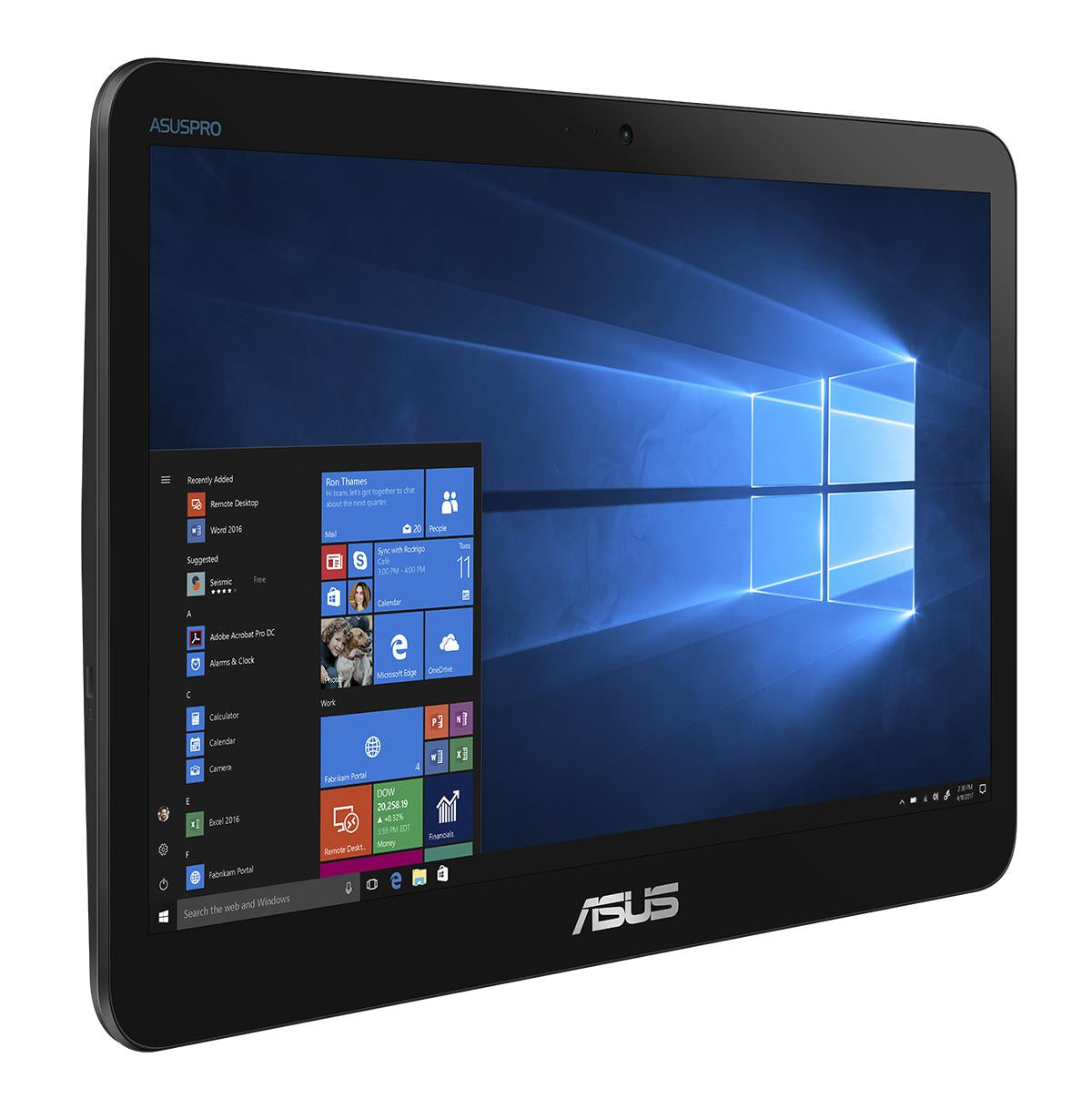 Asus V161GA-XB001T 15.6" HD (Touchscreen) All-in-One PC, Intel Celeron N4000, 1.10GHz, 4GB RAM, 128GB SSD, Windows 10 Pro 64-bit - 90PT0201-M01140