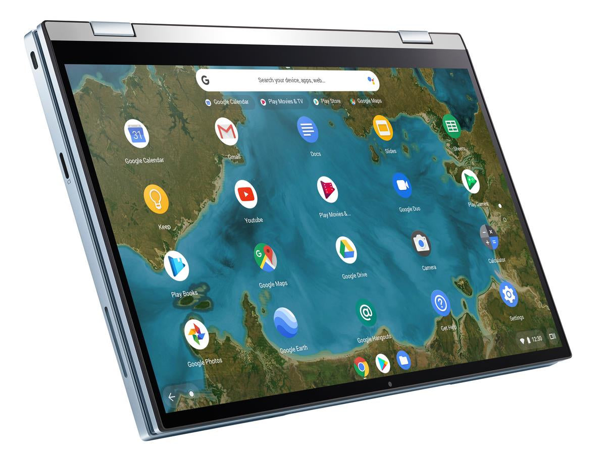Asus Chromebook Flip C433TA 14" FHD Notebook, Intel m3-8100Y, 1.10GHz, 4GB RAM, 64GB eMMC, Chrome OS - C433TA-YS344T