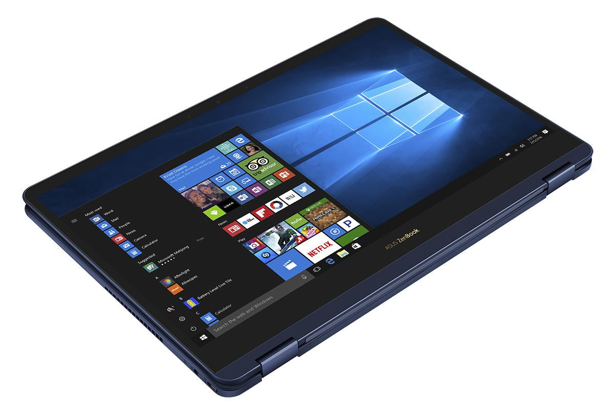 Asus ZenBook Flip S UX370UA-XH74T-BL 13.3" FHD (Touchscreen) Convertible Laptop, Intel i7-8550U, 1.80GHz, 16GB RAM, 512GB SSD, Windows 10 Pro 64-bit - 90NB0EN1-M04530